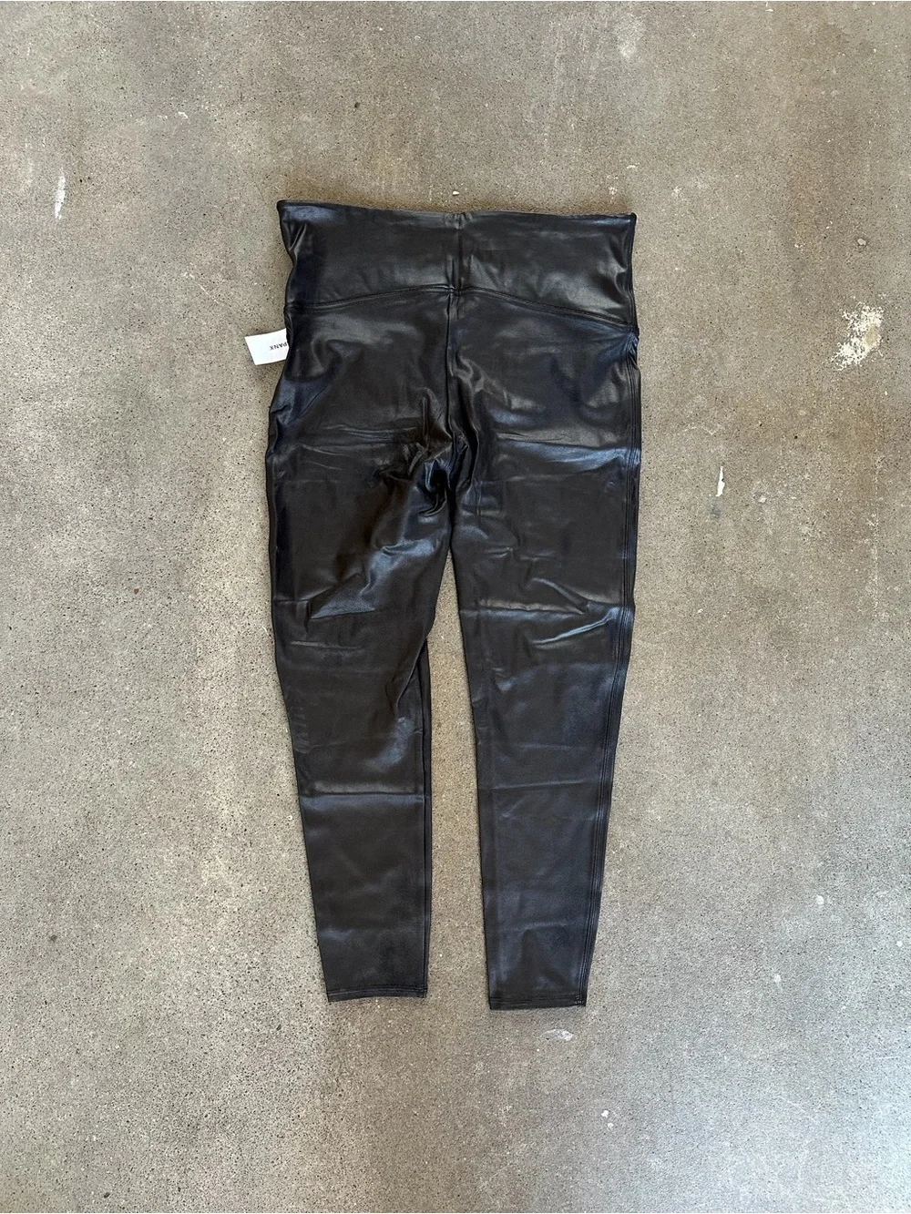 NWT Spanx Black Shimmer Leggings in Black Size 3X Athleisure Shiny High Waisted